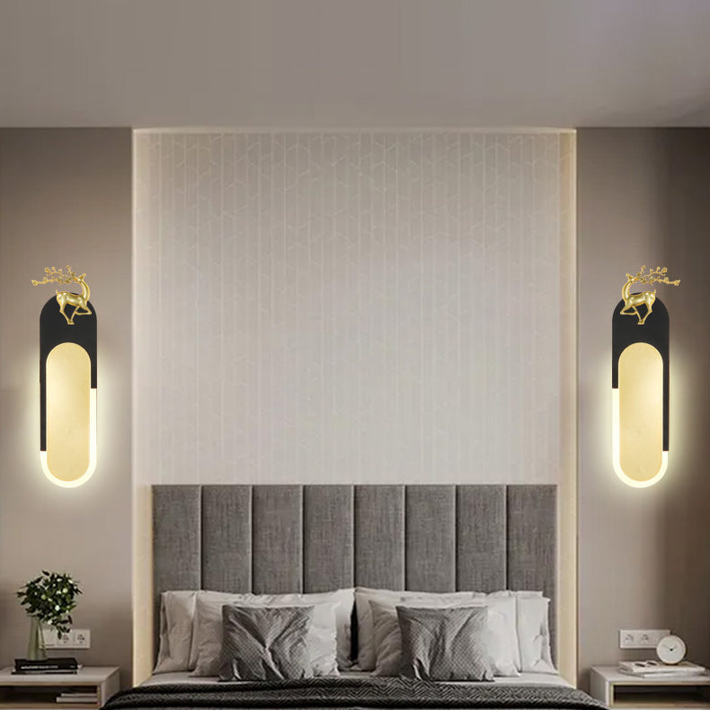 Geometry Shape Wall Light Modern Style Metal 1-Light Wall Mount Light