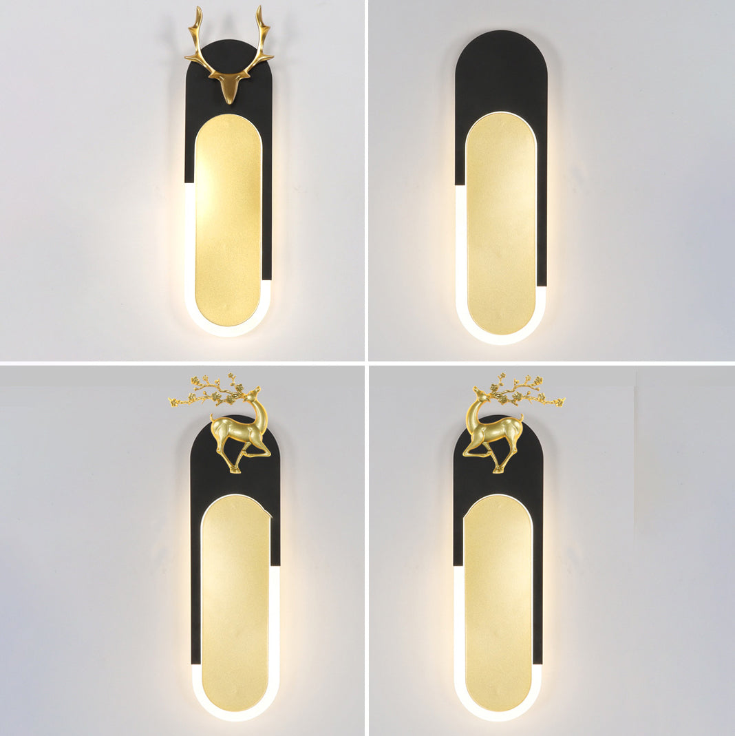 Geometry Shape Wall Light Modern Style Metal 1-Light Wall Mount Light