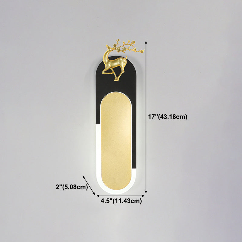 Geometry Shape Wall Light Modern Style Metal 1-Light Wall Mount Light