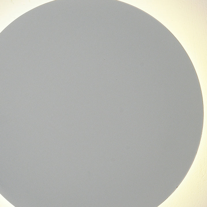 Round Shape Wall Light Modern Style Metal 1-Light Wall Mount Light