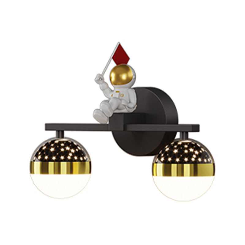 Kids Style Geometry Shape Wall Lights Metal 2-Light Wall Mount Lights