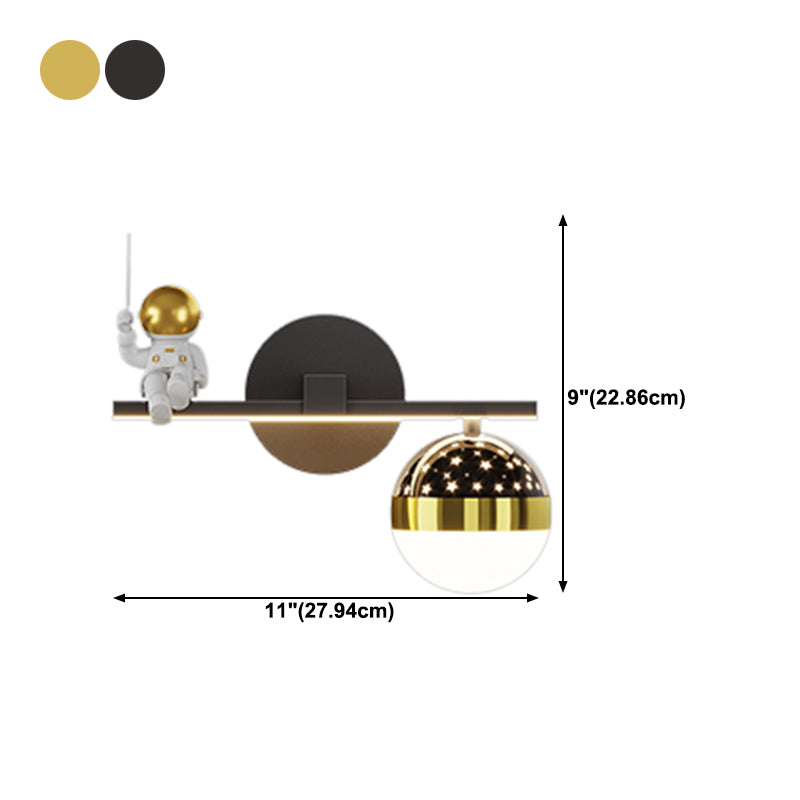 Kids Style Geometry Shape Wall Lights Metal 2-Light Wall Mount Lights