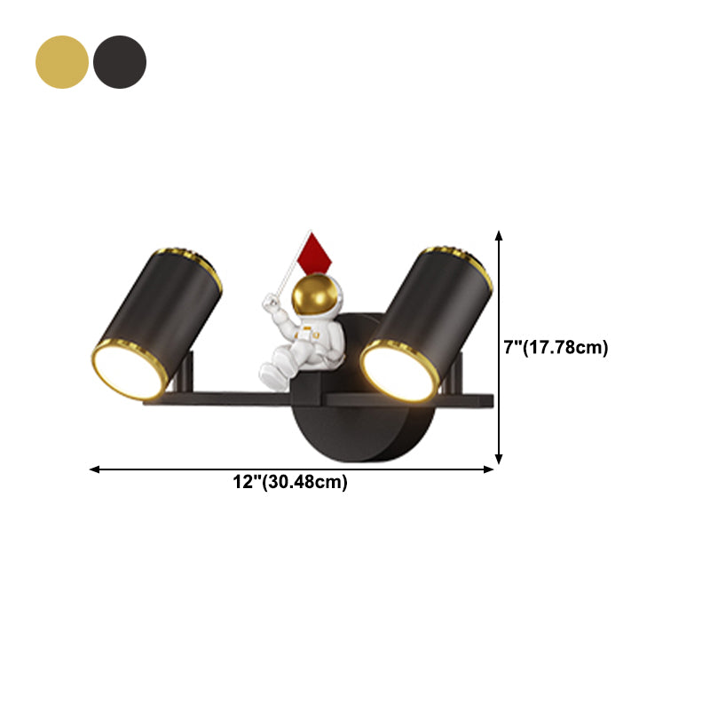 Kids Style Geometry Shape Wall Lights Metal 2-Light Wall Mount Lights