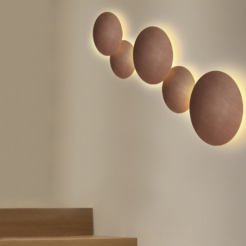 Circle Sconce Light Fixture Modern Style LED Metal Wall Sconce Lighting