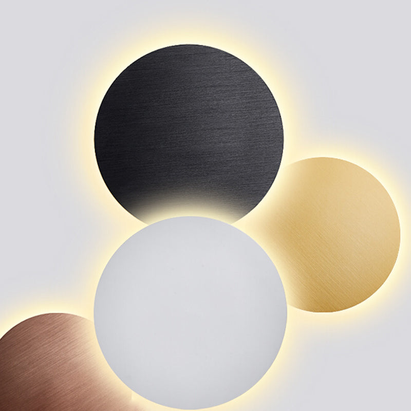 Circle Sconce Light Fixture Modern Style LED Metal Wall Sconce Lighting