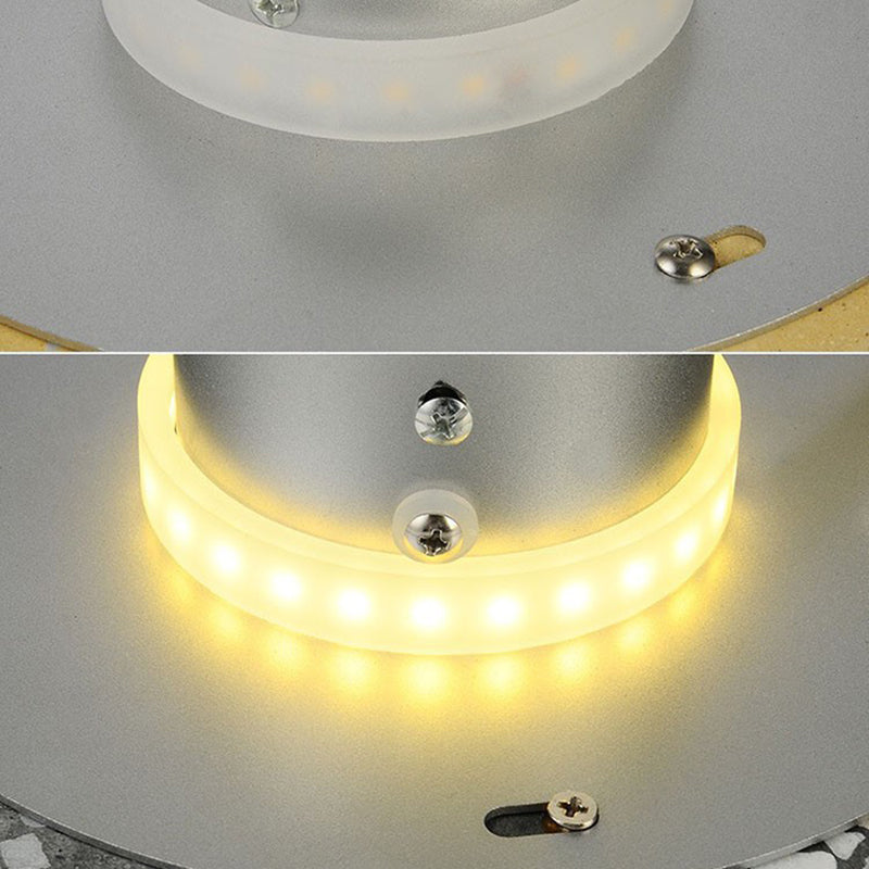 Stone Circle Sconce Light Fixture Nordic Style LED Wall Mount Light Fixture