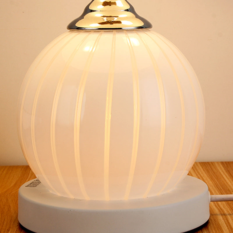 Glass Round Shape Lamp Mount Lighting Modern 2-Lights Lamp Fixture