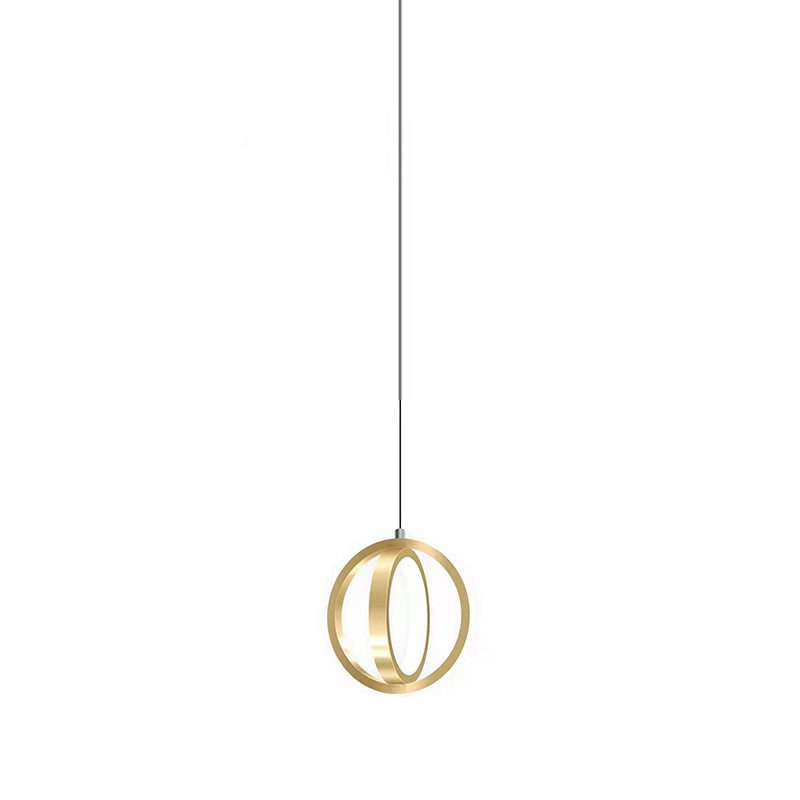 Linear Shape Hanging Lighting Modern Style Metal 2 Light Hanging Lamp for Bedroom