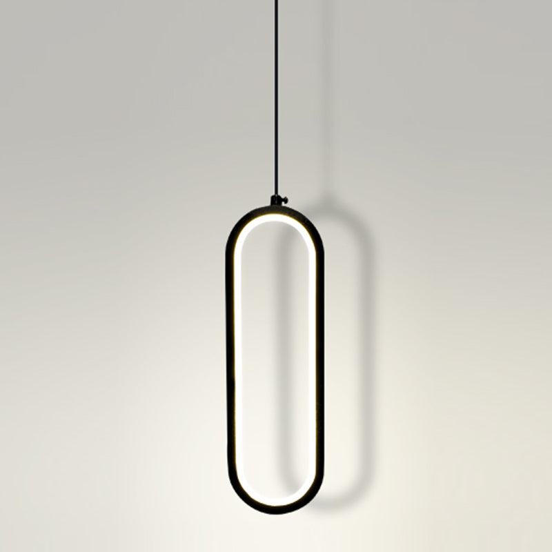 Geometry Shape Metal Hanging Light Modern Style 1-Light Hanging Light Fixture