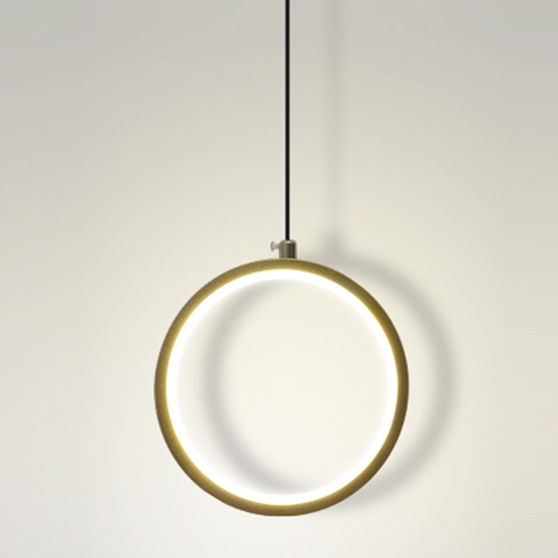 Geometry Shape Metal Hanging Light Modern Style 1-Light Hanging Light Fixture