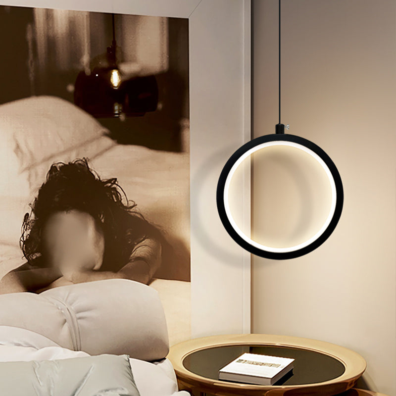 Geometry Shape Metal Hanging Light Modern Style 1-Light Hanging Light Fixture