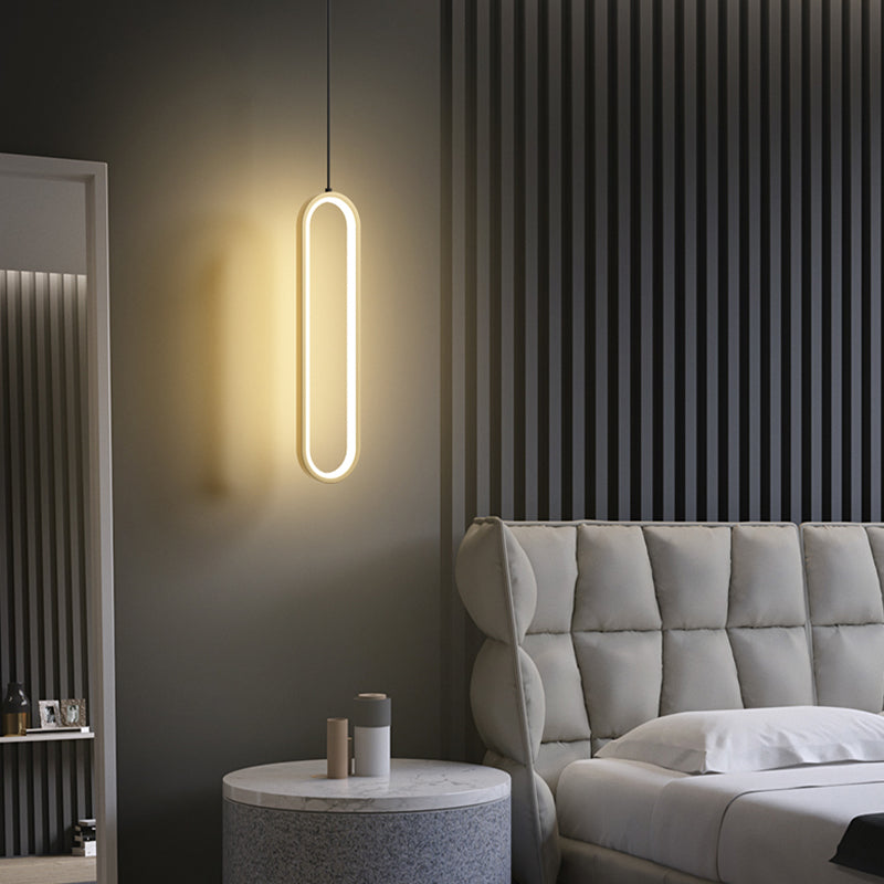 Linear Shape Metal Hanging Lights Modern Style Hanging Light Fixtures