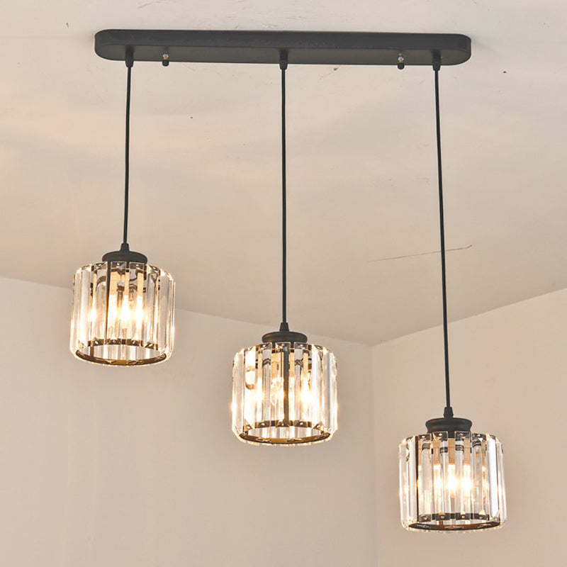 Modern Style Geometry Shape Hanging Lights Crystal Hanging Light Fixtures