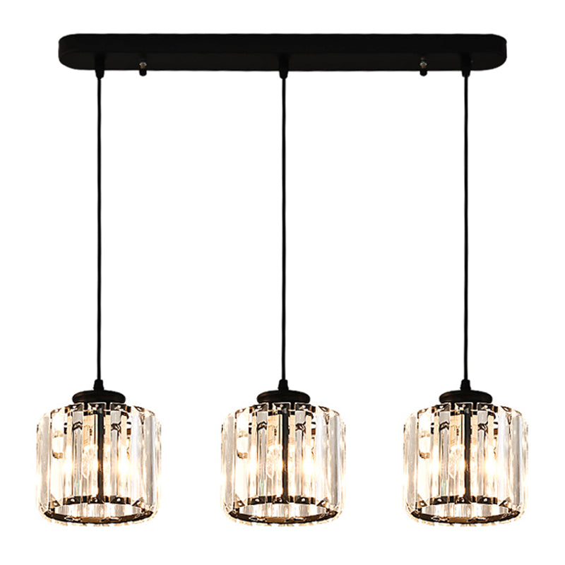 Modern Style Geometry Shape Hanging Lights Crystal Hanging Light Fixtures