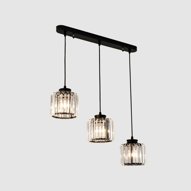 Modern Style Geometry Shape Hanging Lights Crystal Hanging Light Fixtures