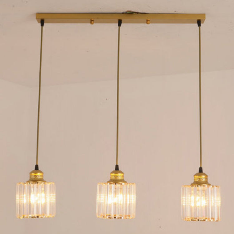 Modern Style Geometry Shape Hanging Lights Crystal Hanging Light Fixtures