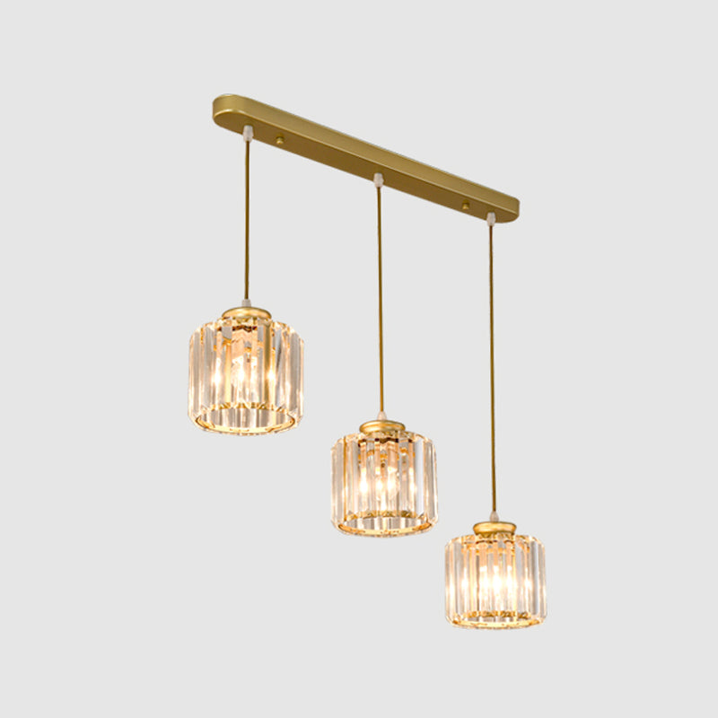 Modern Style Geometry Shape Hanging Lights Crystal Hanging Light Fixtures