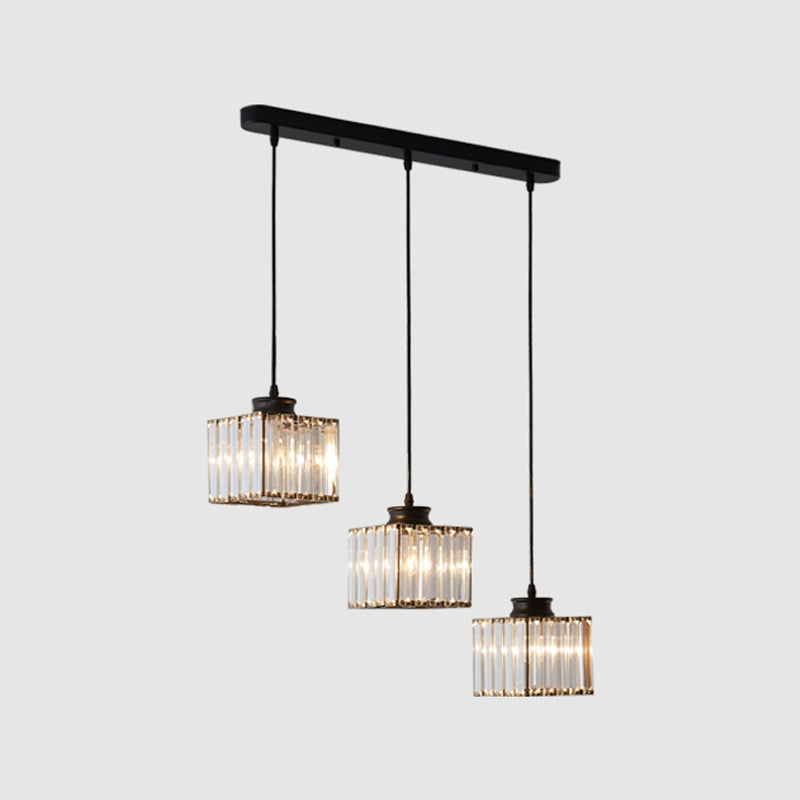 Modern Style Geometry Shape Hanging Lights Crystal Hanging Light Fixtures