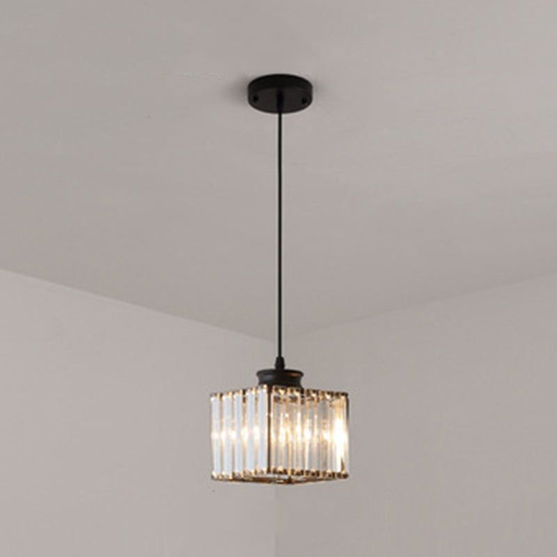 Modern Style Geometry Shape Hanging Lights Crystal Hanging Light Fixtures