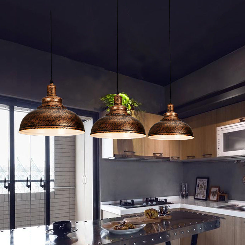 1 illuminazione in metallo in stile industriale a sospensione geometrica