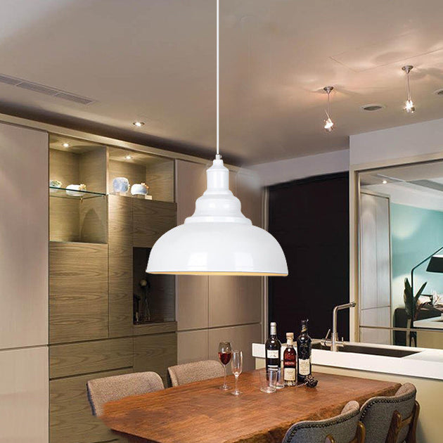 1 illuminazione in metallo in stile industriale a sospensione geometrica