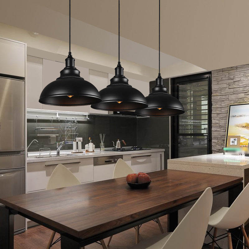 1 illuminazione in metallo in stile industriale a sospensione geometrica