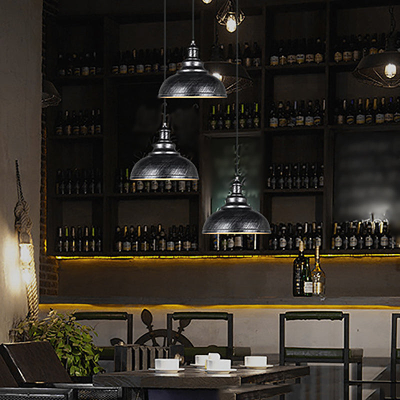 1 illuminazione in metallo in stile industriale a sospensione geometrica