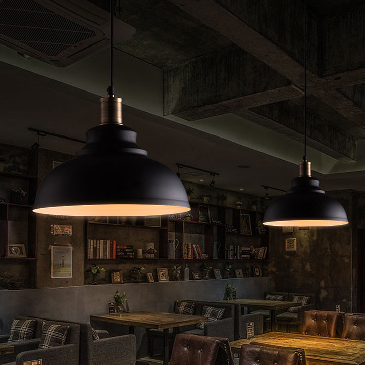 1 illuminazione in metallo in stile industriale a sospensione geometrica