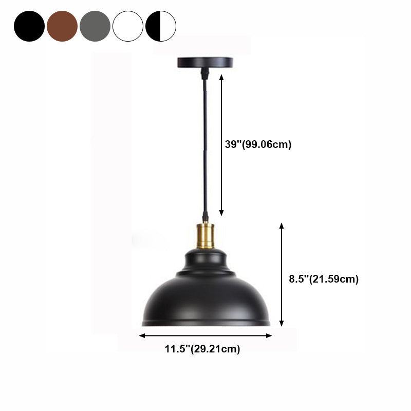1 illuminazione in metallo in stile industriale a sospensione geometrica