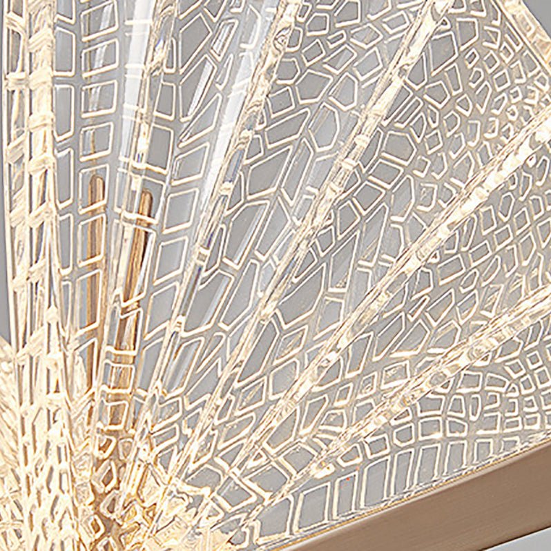 Butterfly Shape Hanging Lighting Modern Style Metal 1 Light Hanging Lamp for Living Room