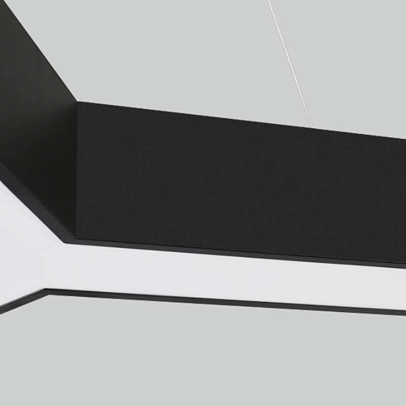 Modern Style Y Shape Pendant Light Metal LED Hanging Lamp Fixture for Office