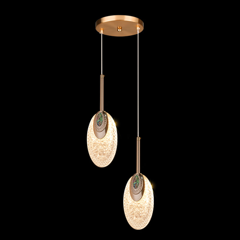 Modern Geometry Hanging Lights Metal Hanging Light Fixtures in Gold