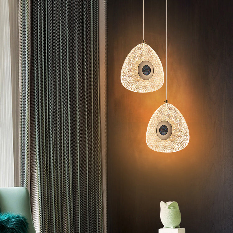 Modern Geometry Hanging Lights Metal Hanging Light Fixtures in Gold