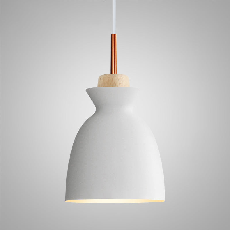 Colorful Geometric Pendant Light Modern Metal Hanging Pendant for Bedroom
