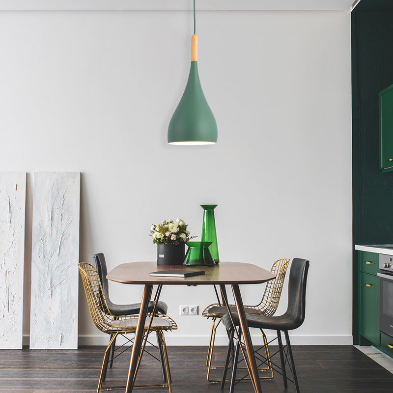 Bowl Shape Hanging Light Modern Style Metal 1 Light Hanging Lighting for Living Room