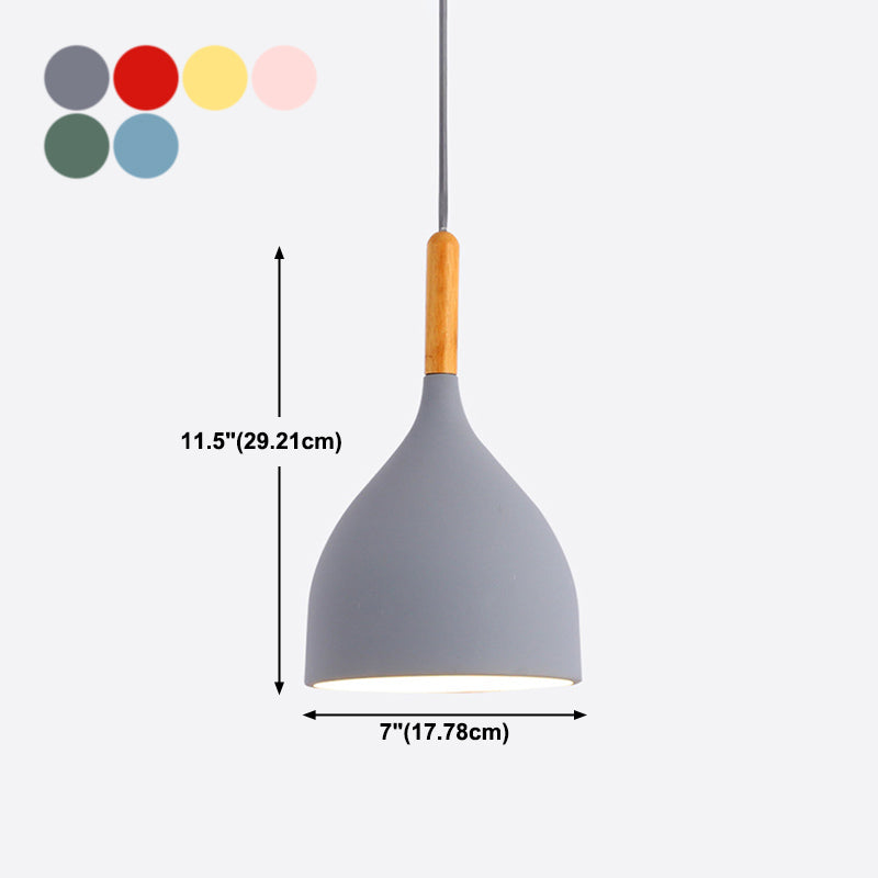 Bowl Shape Hanging Light Modern Style Metal 1 Light Hanging Lighting for Living Room