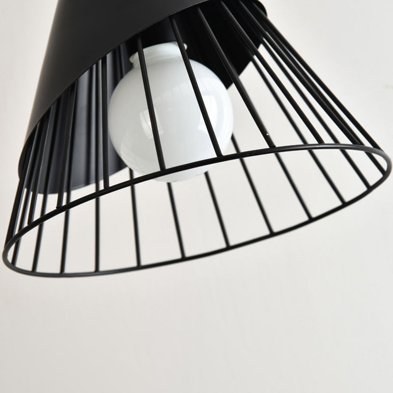 Metal Cone Shade Hanging Lights Modern Macaron Style 1 Head Hanging Mount Fixture for Restaurant