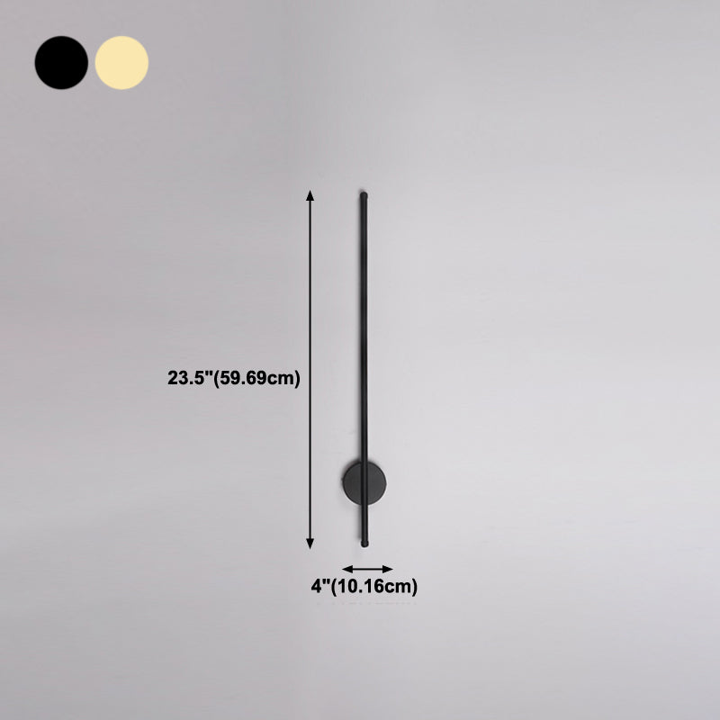 Modern Style Linear Sconce Light Fixture Metal 1 Light Wall Mounted Lighting