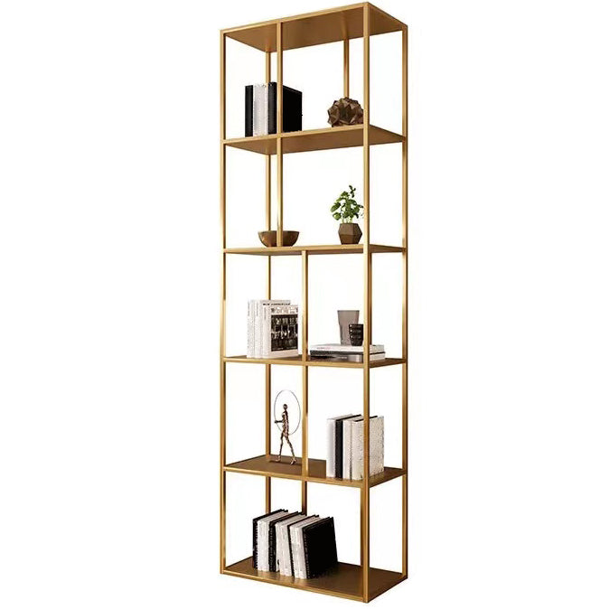 Metal Iron Etagere Bookshelf Contemporary Vertical Open Bookcase