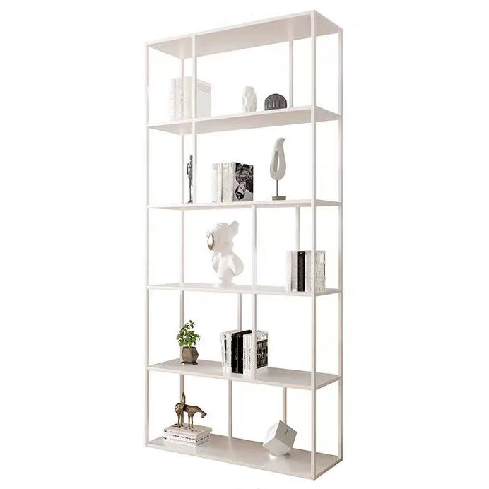 Metal Iron Etagere Bookshelf Contemporary Vertical Open Bookcase