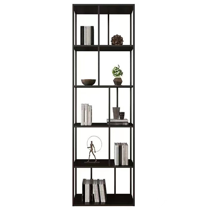 Metal Iron Etagere Bookshelf Contemporary Vertical Open Bookcase