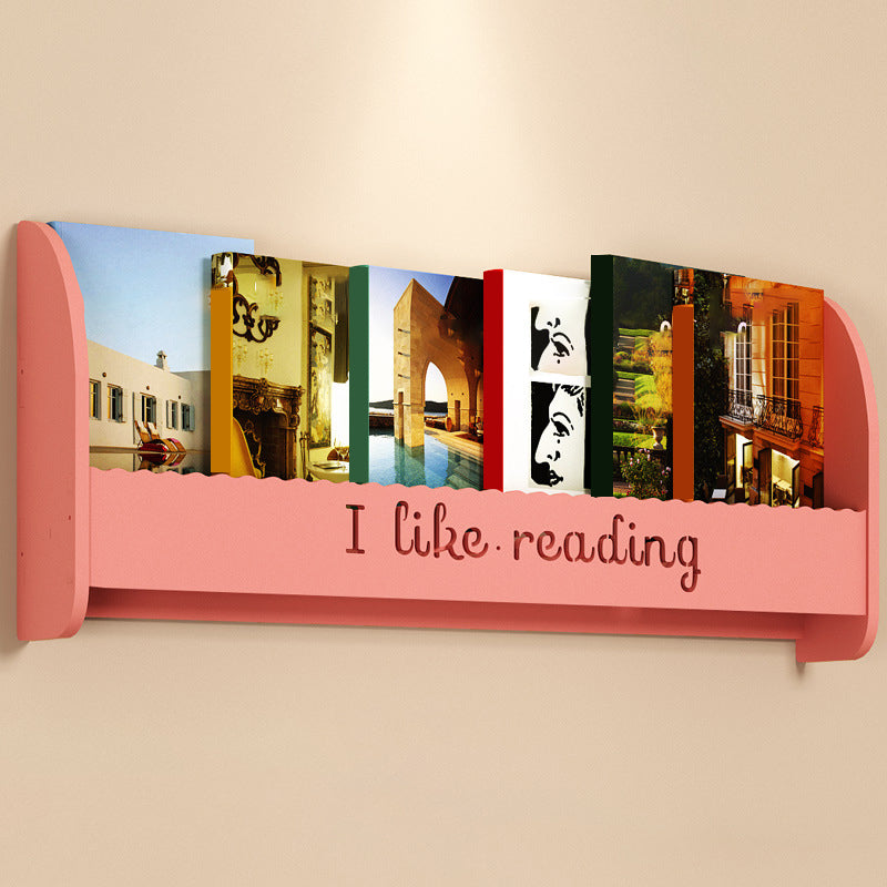 Modern Wall Mounted Bookcase Engineered Wood Bookshelf for Home Use