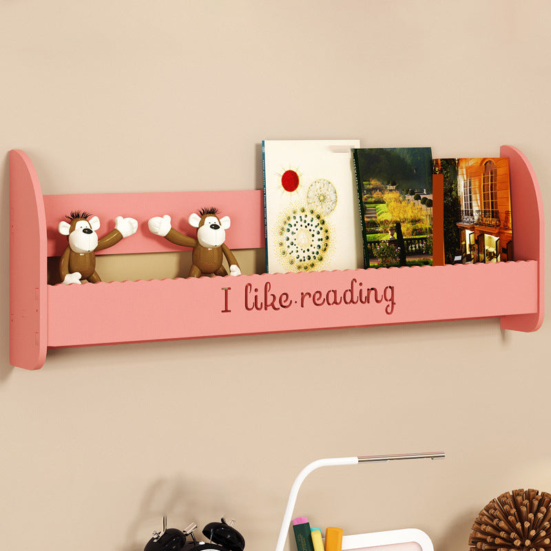 Modern Wall Mounted Bookcase Engineered Wood Bookshelf for Home Use