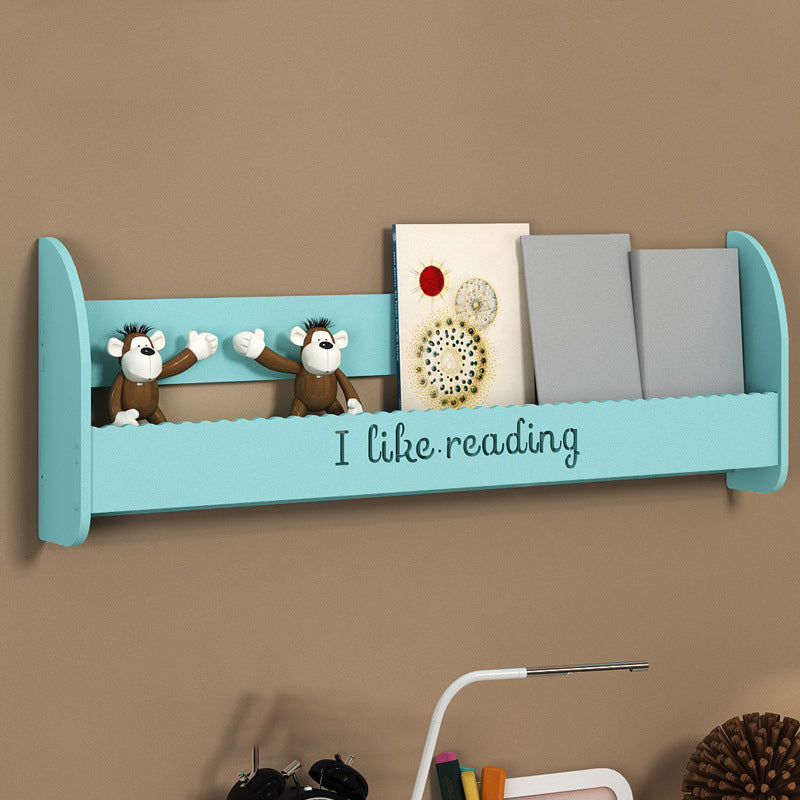 Modern Wall Mounted Bookcase Engineered Wood Bookshelf for Home Use