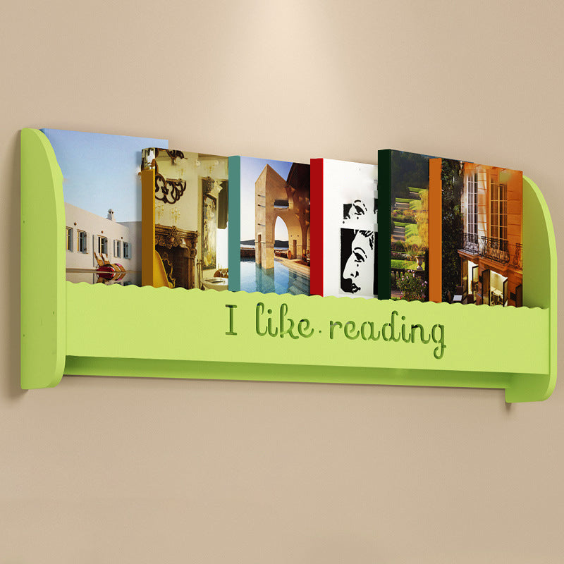 Modern Wall Mounted Bookcase Engineered Wood Bookshelf for Home Use