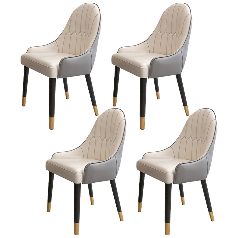 Modern 1/4/5/7 Pieces Dining Table Set with Grey Sintered Stone Top Scalable Dinette Set
