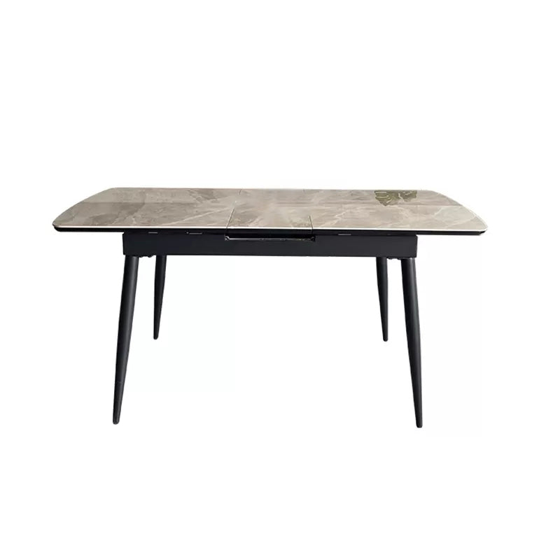 Modern 1/4/5/7 Pieces Dining Table Set with Grey Sintered Stone Top Scalable Dinette Set