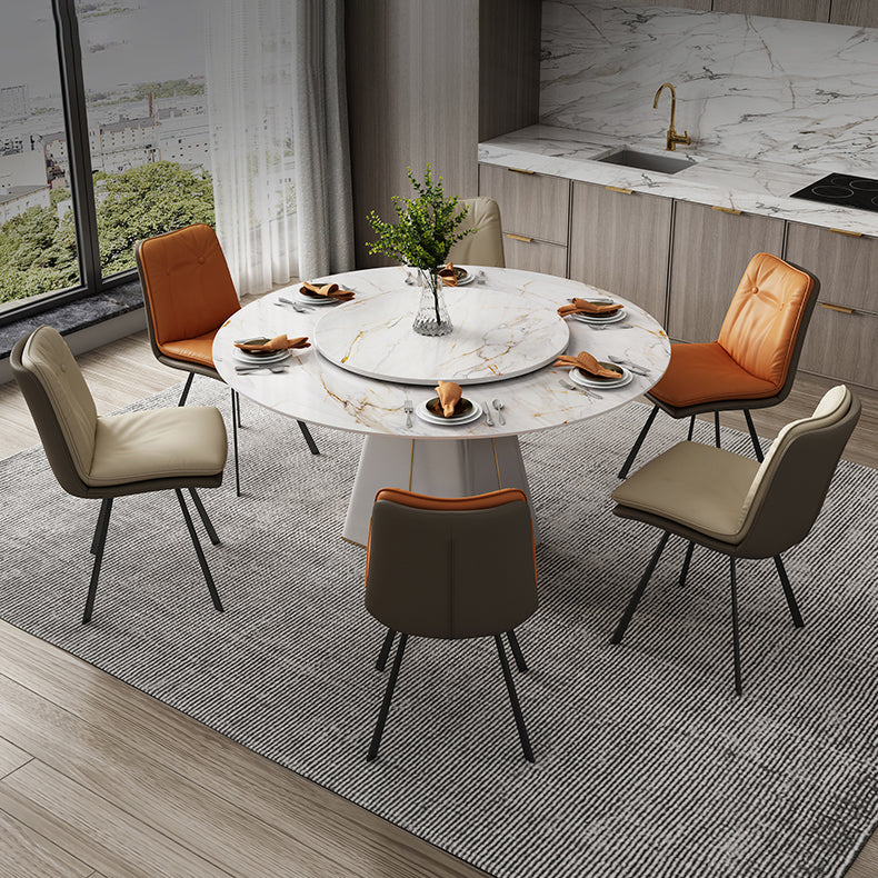 1/4/5/7 Pieces Dining Chairs Set  Sintered Stone Table Set Rectangle Table