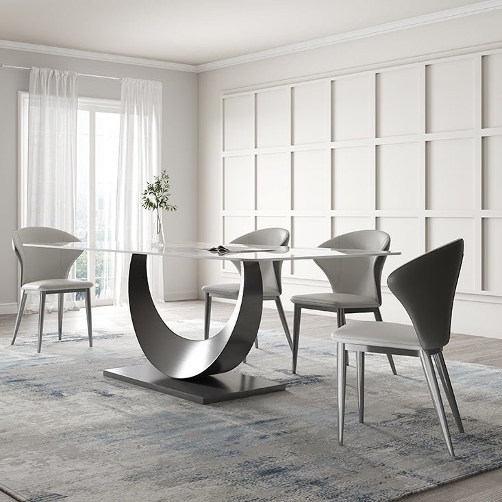 1/4/5/7/8 Pieces Modern Dining Room Set Rectangle Table Dining Set