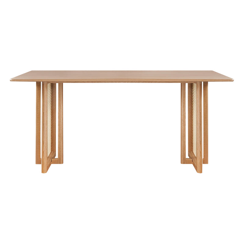 Modern 1/4 Pieces Dining Set Rectangle Ash Wood Dining Table for Dining Room